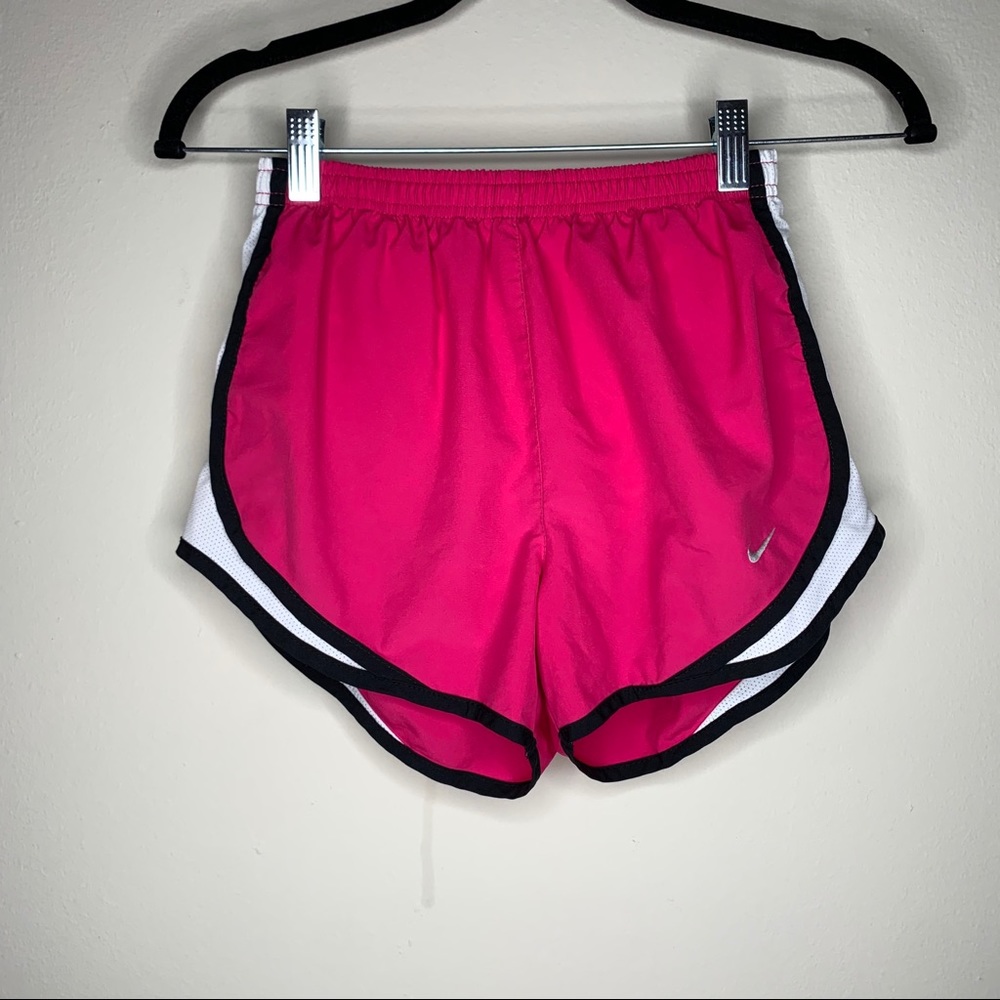 Nike Pink and White Running Shorts XS